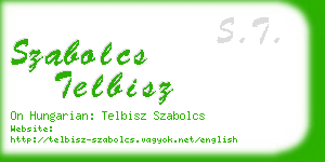 szabolcs telbisz business card